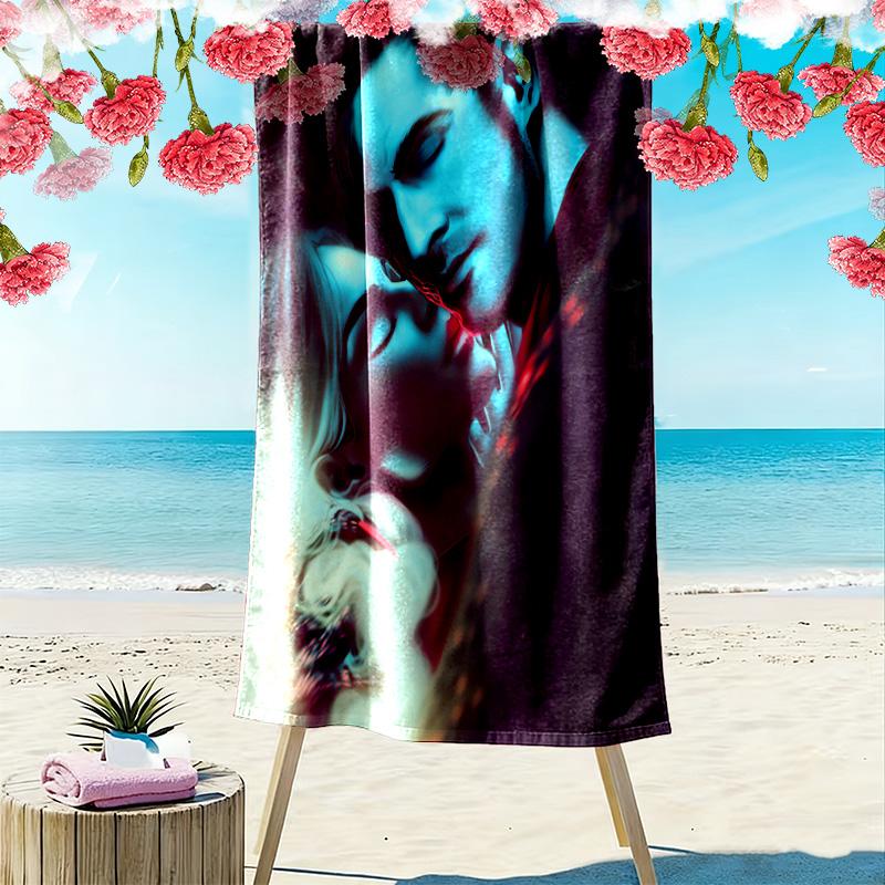 Passionate Embrace: Love's Intensity Beach Towel Soft Portable for Travel Quick-drying Swim Towel Seaside Swim Beach Towel Travel and Vacation Towels