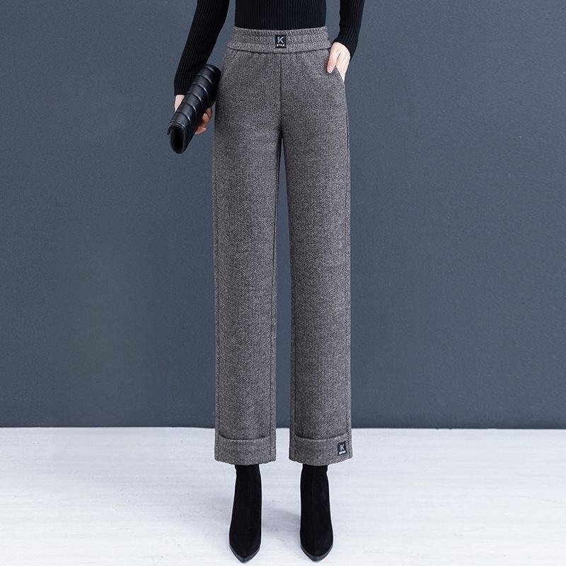 Womens Winter Trousers With Fleece Lining For Casual Warmth And Commuting Comfort