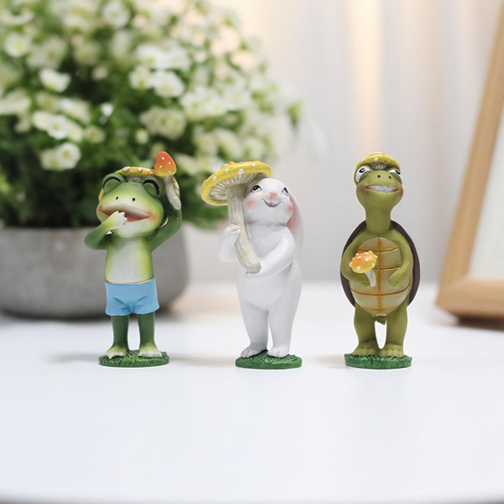 Outdoor Cute Animal Ornaments in Gardens