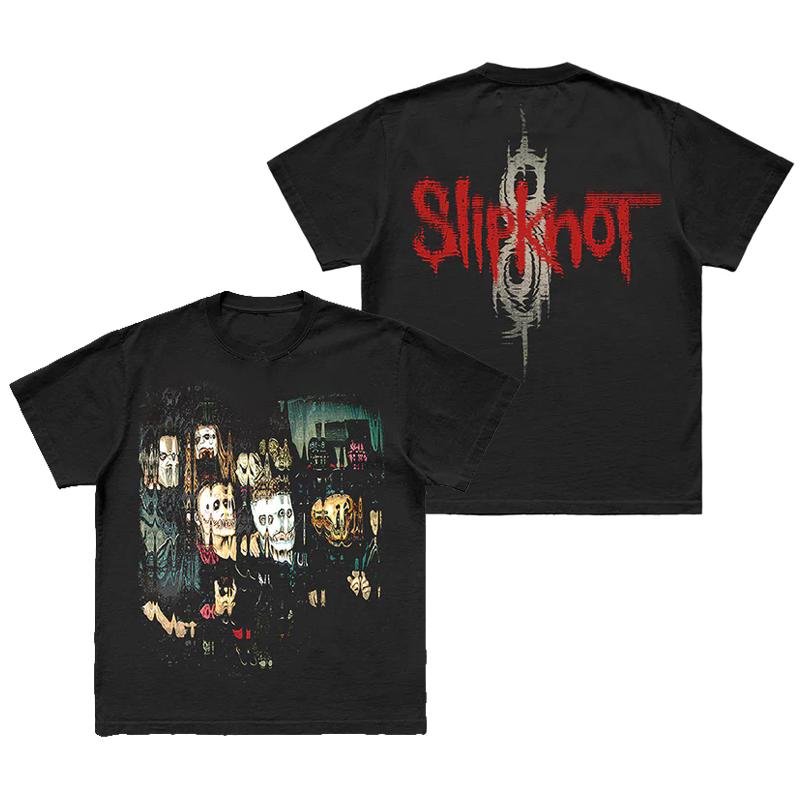 Ghosting SLIPKNOT Темный Готический Стиль Футболка Группы 100% Хлопок Графическая Футболка Мужчины Женщины Летняя Уличная Одежда Топ S разноцветный