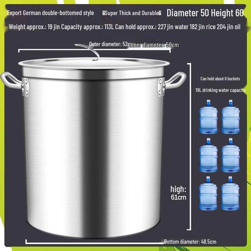 JPHZNB Commercial Stainless Steel Soup Pot