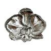 Vintage Orchid Flower Brooch Corsage Ornament Metal Glossy Brooch Butterfly Orchid Pin  Men