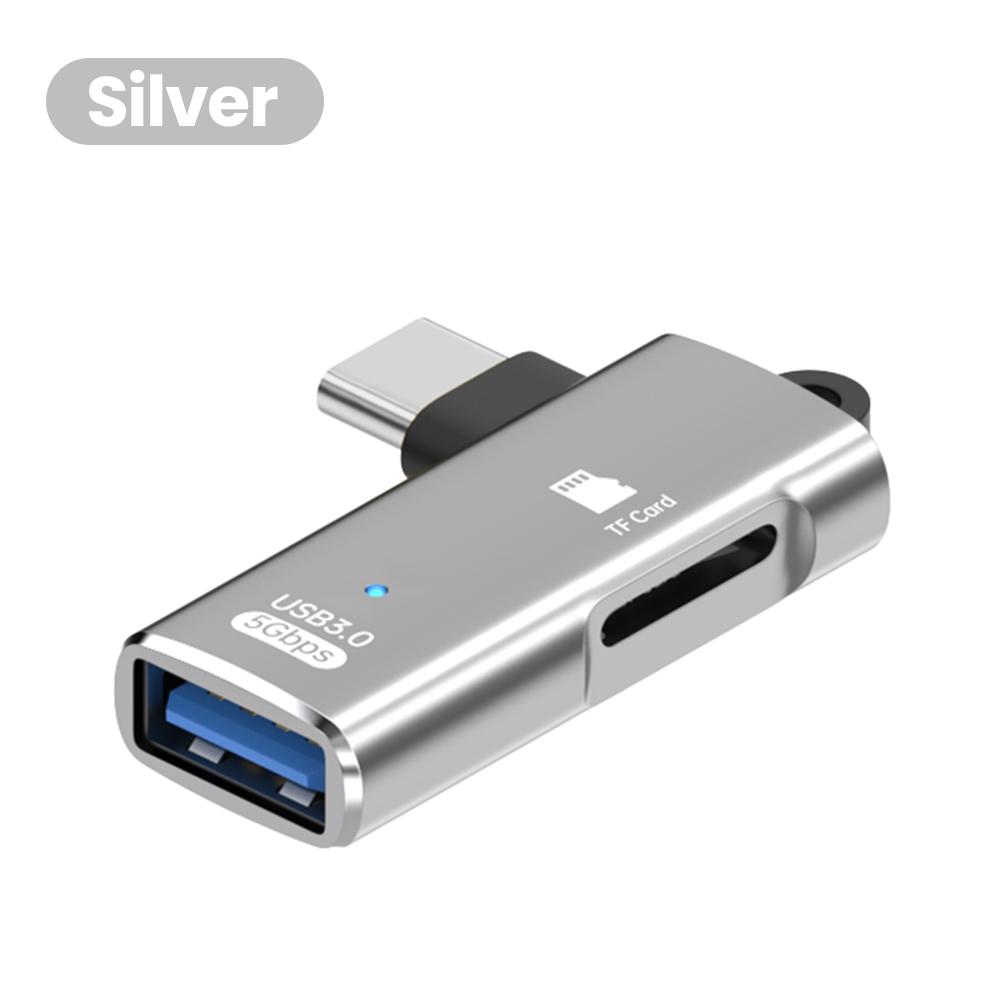 2 In 1 USB3.0 Type C Adapter To TF Card Reader OTG High-speed Transfer Smart Memory Card Reading Type C for Iphone 15 16 PC