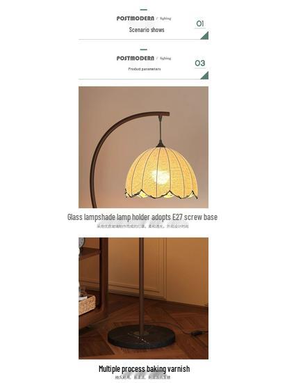 Stylish Chinese Lotus Leaf Floor Lamp for Living Room, Bedroom, or Hotel - Decorative and Eye-Friendly Design
