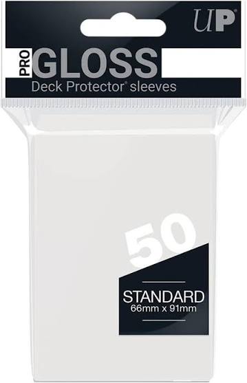 50 Ultra Pro Card Sleeves: Pro-Gloss Clear Standard Sleeves