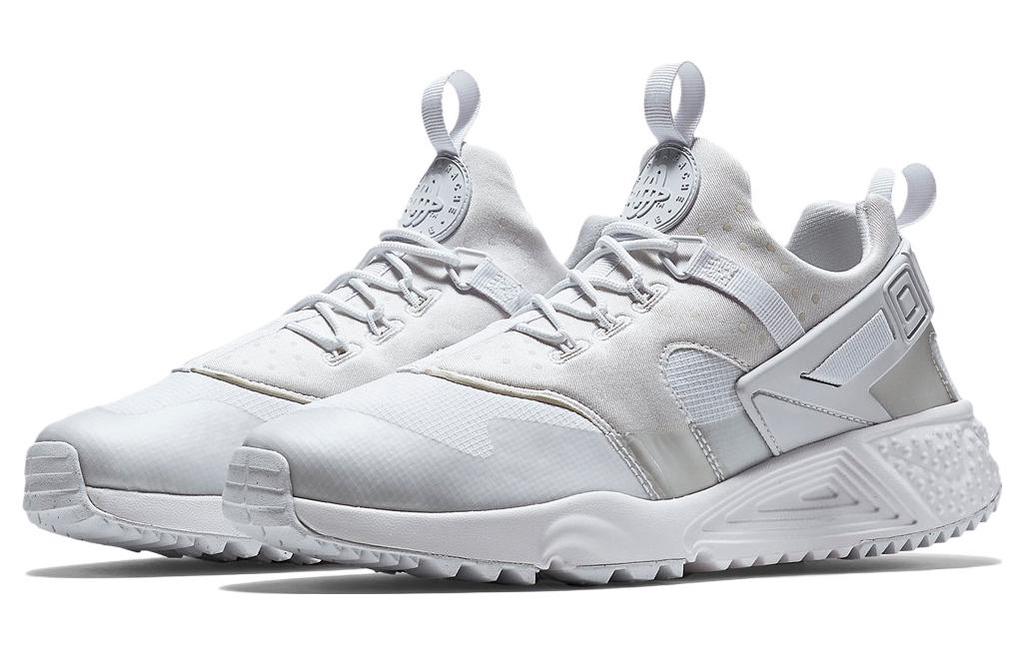 Nike Air Huarache Leather Cushioning Slip Resistant Cushioning Slip Resistant Low top Running Shoes Men's White 806807-100