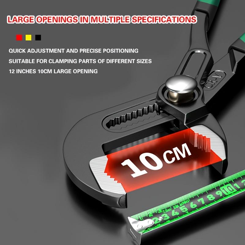 1pc Industrial-Grade Chrome Vanadium Steel Multi-Tool - Large Opening Pliers, Wrench, Water Tube Spanner