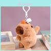 Bunter Capybara Plüschtier Schlüsselanhänger Taschenanhänger Schwanzwedelndes Nagetier