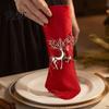 Festive Napkin Decor Christmas Deer Ring, Alloy Elk Holder, Holiday Metal Holders for Table Ring Winter Party Dining Decoration Rings Dinner