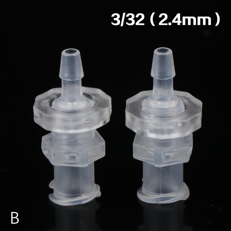 2Pcs Luer Lock Adapter PP Plastic Air Valve Pipe Subpackaging Instrument Connect