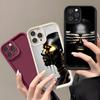 Black And Gold Woman Oil Phone Case For IPhone 17 Air 16 E 15 14 Plus 13 12 11 Pro Max Black Sky Eye Stepped Protective Case