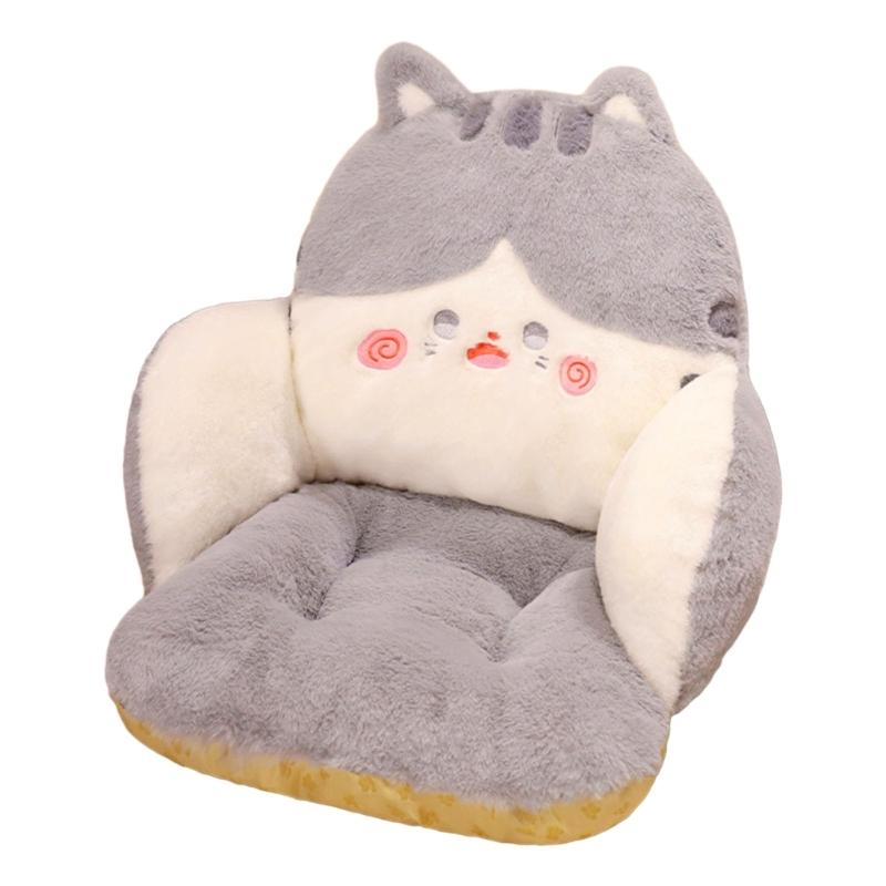Cute Animal Throw Pillow for Bed/Sofa/Floor Backrest Soft and Supportive Cushion for Reading, Watching TV Lumbar Support
