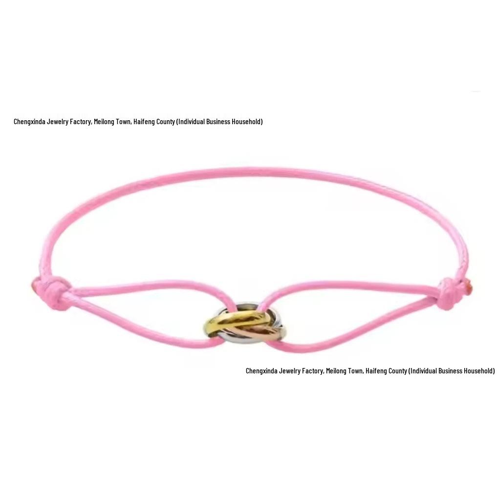 

Розкішний браслет для пари Ka s Premium Триколірний Трикільцевий