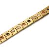 Schweres Punk Goldfarben Edelstahl Bio-Energie Kettenarmband Herren Wonen HipHop CZ Zirkon Gesundheit Magnetisches Armband Schmuck
