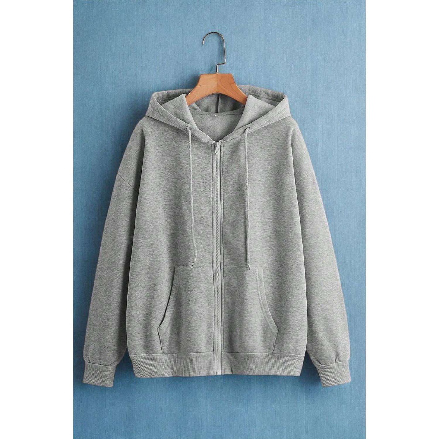 

Толстовка унисекс с капюшоном на молнии S/M чёрный