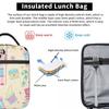 Nutcracker Ballet Christmas Theme Pattern Insulated Lunch Bag for Women Children Leakproof Food Boxes Thermal Lunch Box Tote