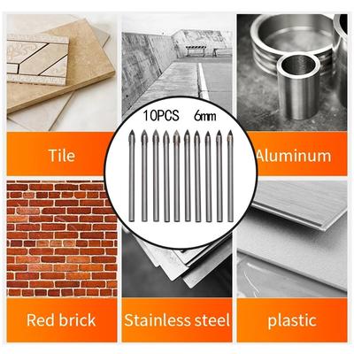 Drill 6mm Drill Glass Ceramic Tile Drill Bits Head Tungsten Carbide Drilling Bit