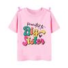Frozen Elsa Anna Princess Number Bow Print Kids Tshirt Girls Clothes 1 2 3 4 5 6 7 8 9 Years Birthday Baby Boys T-Shirts,HKP2453
