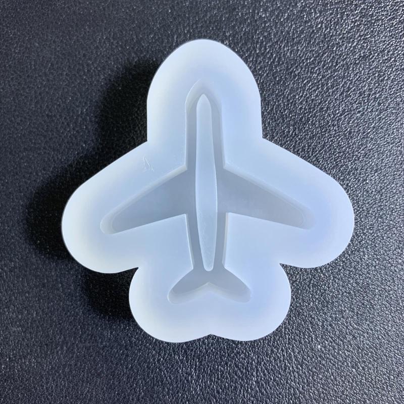 Geometry Airplanes Ornament Resin Casting Silicone Mold Woman Keychain Decor Pendant Quicksand Mold for  Crafts