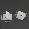 100/150Pcs Plastic Back Wall Connectors Drawer Wedges with Screws Fixing Mending Wedges for Furniture Sagging Drawer