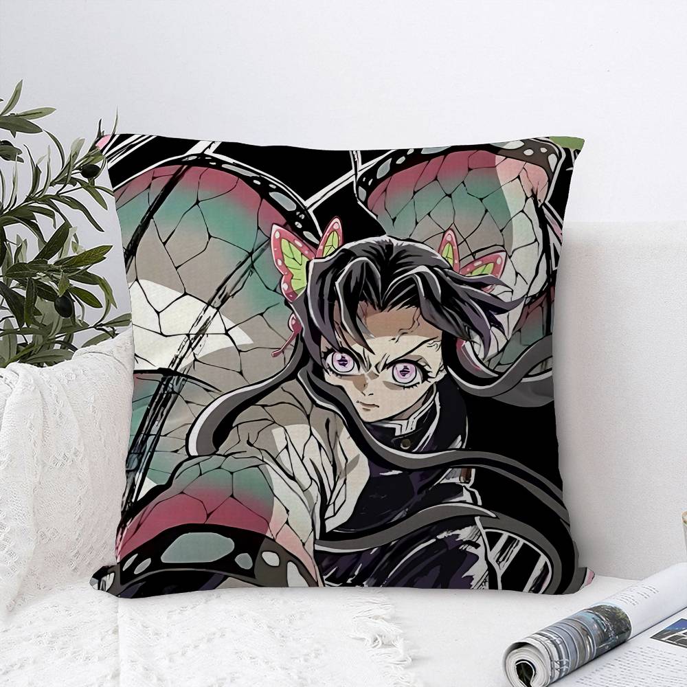Anime DDemonS SSlayerS Cushion Cover Car Throw Pillow Case For Sofa Car Christmas Gift xcm xcm
