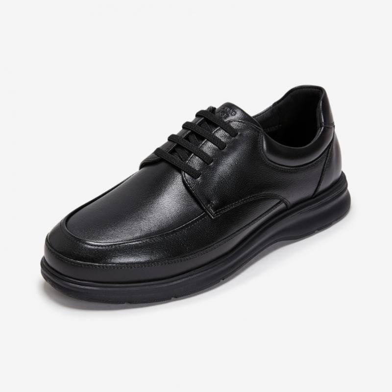 YoUng Age Male Semi Comfort U Tip Derby Shoes Black