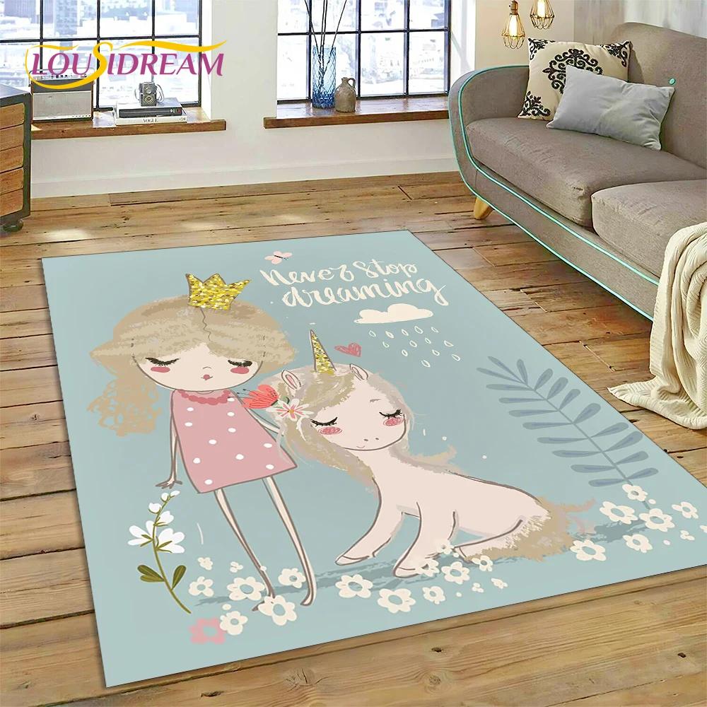Cute Dream Ballet Girl Ballerina Fairy Carpet Rug for Bedroom Living Room Home Sofa Decoration,Child Game Large Decor Floor Mat