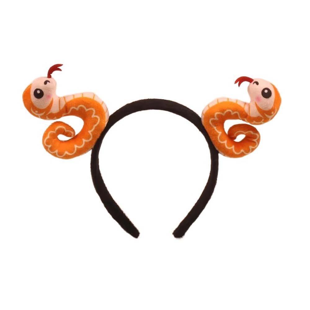 Korean Style Plush Snake Headband Headwear New Year Hair Hoop Creative Plush Snake Hairband  Party