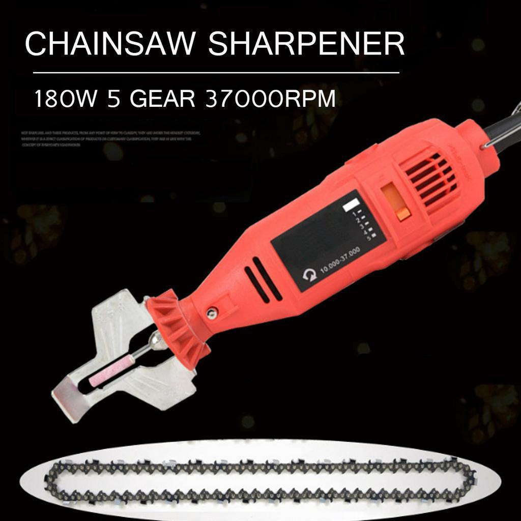 180W AC 220V 5 Gears Electric Power Chain Saw Sharpener Grinder Machine Garden Tools Portable Electric Chainsaw Sharpening