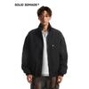 Solid Sdmade American Casual Stand Collar Structure Bomber Jacket Male Cleanfit Baseball Uniform Outerwear