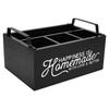Utensil Holder for Kitchen Counter Corner Silverware Holder for Countertop with 4 Compartment Wooden Cooking Utensil Organizer