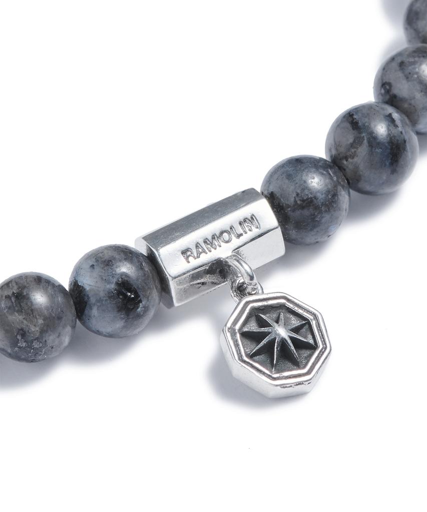 Ramolin India Gemstone Silver Bracelet Midnight Fog