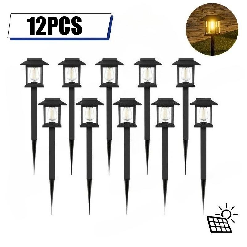 Outdoor Solar Road Lights Waterproof LED Lights Solar Lights Outdoor Entrance Garden Landscape Walkway Road Patio Christmas Decoration