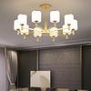 Nordic LED Chandelier: Modern Gold Dustproof Lampshade for Living Room & Dining Area