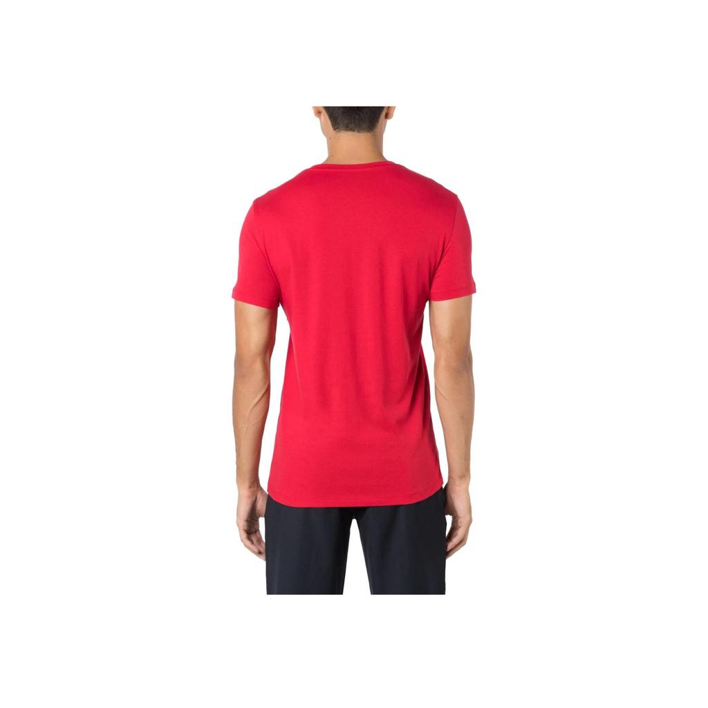 Armani Exchange Geometric Pattern Printed Crew Neck Short Sleeve T-Shirt Men tops Red 3RZTFD-ZJH4Z-14AQ