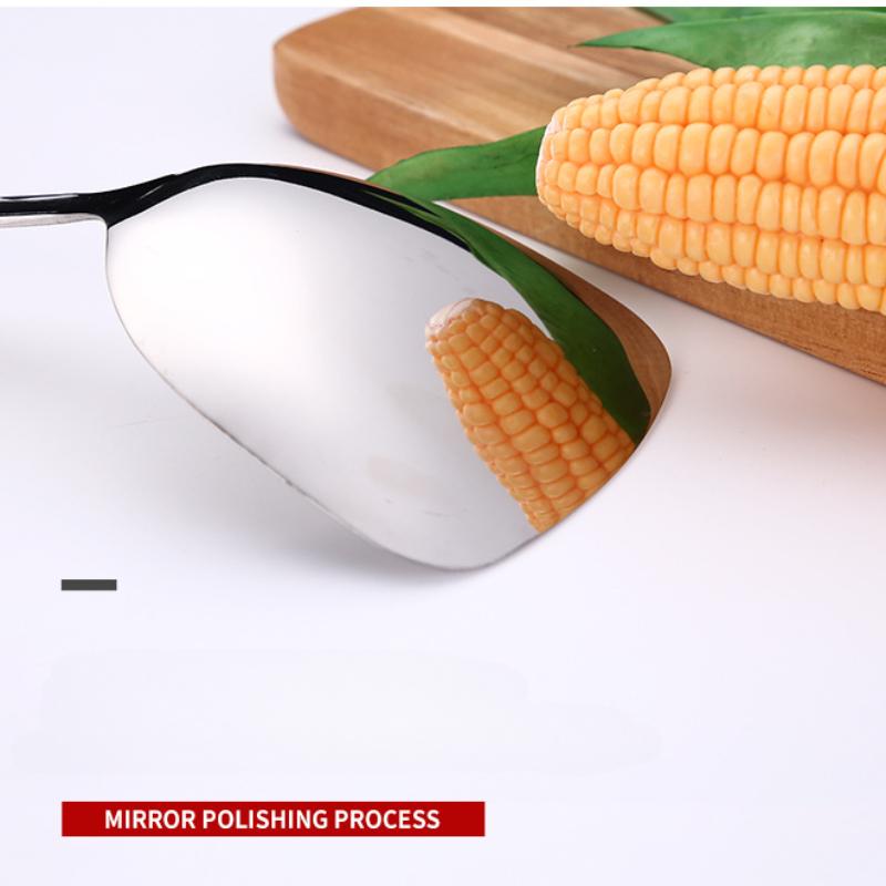 HANYANG Edelstahl-Rührspatel, Suppenlöffel, großer Trichter, Küchenutensilien, Verbrühschutz, Kochspatel, Suppenlöffel