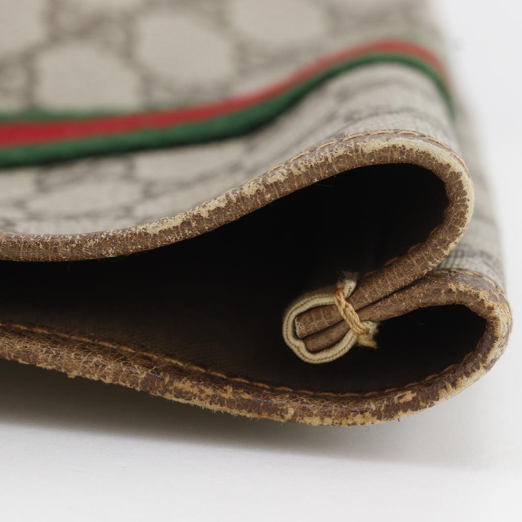 Gucci Sherry Line Tote Bag 002.904.0131 Old Gucci Interlocking G Brown GG Supreme Canvas Unisex Used