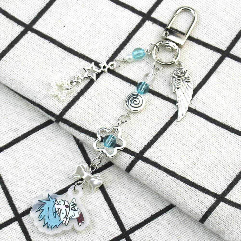 Anime Alien Stage Ivan Till Cosplay Key Chain Acrylic Kawaii Keychains Backpack Pendant Ornament Car Key Ring Accessories Gift