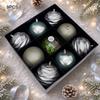 Plastic Christmas Ball Ornaments Red Gold Round Xmas Tree Decorations Shiny Matte Festive Christmas Balls Home Decoration