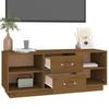 Vidaxl Szafka Pod Tv, Miodowy Brąz, 100X34X40 Cm, Lite Drewno Sosnowe