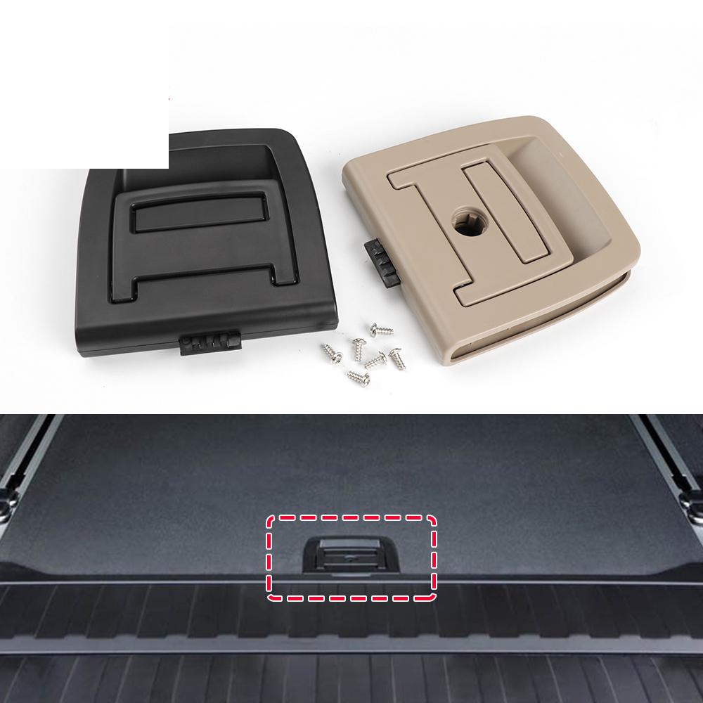 Car Rear Trunk Tail Cover Bottom Plate Mat Floor Carpet Trunk Handle Key Hole For BMW 5 SERIES E61 X5 X6 E70 E71 51476958161