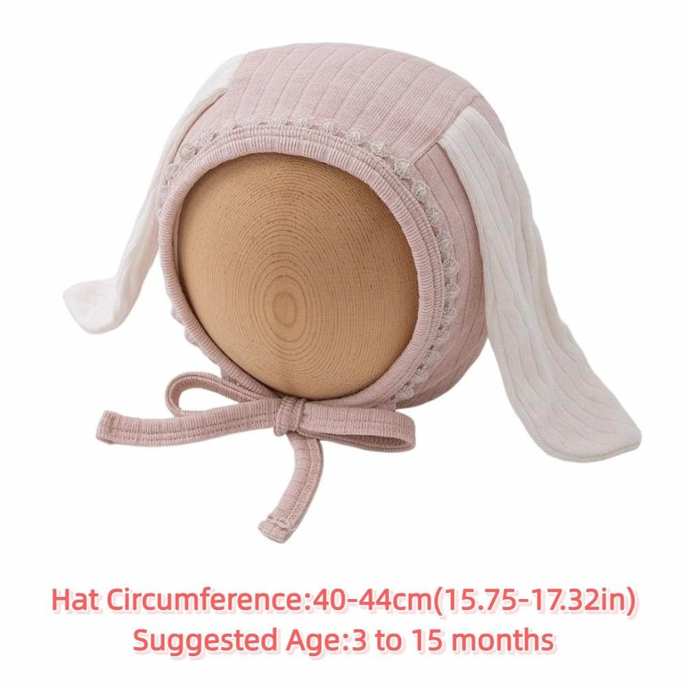 INS Cute Baby Ear Protection Hats Sweet Soft Newborn Beanie Hat Windproof Long Ear Baby Fetal Cap Winter