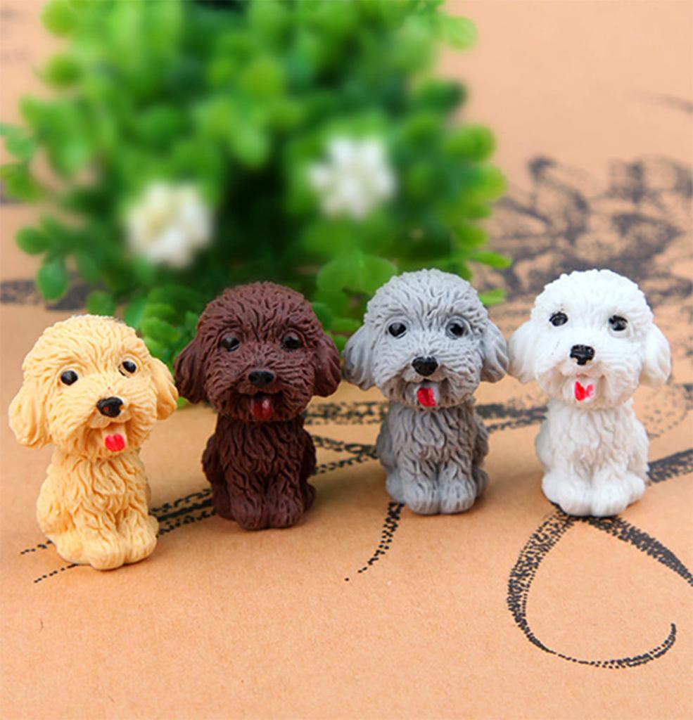 Ranvi 36 PCS Cartoon Animal Dog Creative Teddy Dog Shaped Top Erasers Cute Stationery Supplies for Kids and Students Erasers,