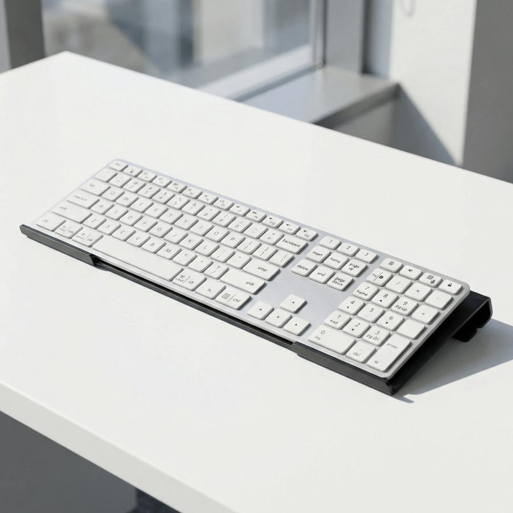 Langlebiger Computer-Tastaturhalter Klarer Acryl-Neigungstastaturständer Schreibtisch-Tastaturablage Schule