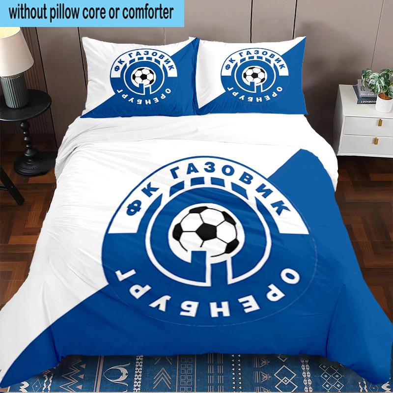 3PCS Football Club Orenburg Emblem Printed Bedding Set, Includes A Duvet Cover and Two Pillowcases for Bedroom, Suitable for All Seasons