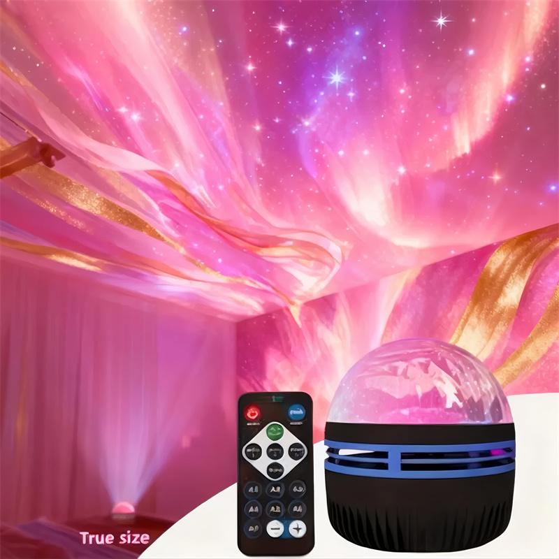 USB nabíjateľný projektor hviezdnej oblohy Galaxy Starlight Stmievateľný svetelný pás na projekciu atmosféry polárnej žiary Diaľkové ovládanie Fantasy téma Dekor
