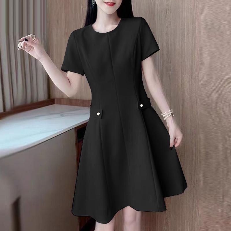 ZANZEA Women Casual Round Neck Short Sleeve Summer Elegant Dress