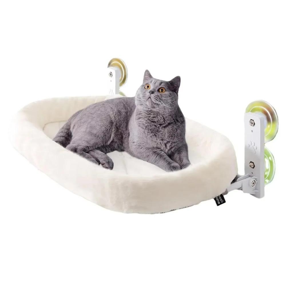 Amaca per Gatto Habitat da Finestra Gatto che Prende il Sole Vetro Appeso Ventosa Balcone Nido per Animali Domestici Letto per Animali Domestici