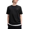 Fila Original Solid Color Logo Embroidered Comfortable Lightweight Breathable Short Sleeve Round Neck T-Shirt Unisex T-Shirts Black F51M519101F-BK