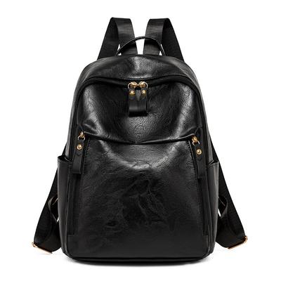 Casual PU Rugzak voor Dames Mode Lichtgewicht Retro Grote Capaciteit Dames Kleine Rugzak